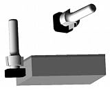2640 CARBIDE-TIP 2 FLUTE LAMINATE TRIMMER ROUTER BIT W/EURO SQUARE BEARING 1/2 DIA X 1/4 CL