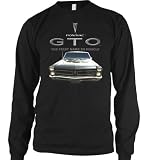Pontiac GTO Mens Thermal Shirt, Officially Licensed First Name In Muscle Design Mens Long Sleeve Thermal Shirt