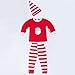 Adoy Kids Unisex Xmas Pajamas Sets Tshirt+Pant+Hat Sleep Suit