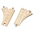 Thomas & Friends Wooden Railway - 6-1/2 Inch Single Curved Switch Track (2 Pieces)