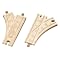 Thomas & Friends Wooden Railway - 6-1/2 Inch Single Curved Switch Track (2 Pieces)