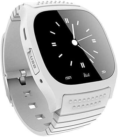 New M26 Bluetooth Smart Wrist Watch Phone Suitable for Android Phones(Full functions),For Iphone(Partial functions) (White)