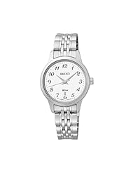 Seiko Ladies SUR885 Silver Tone Stainless Steel Date Watch