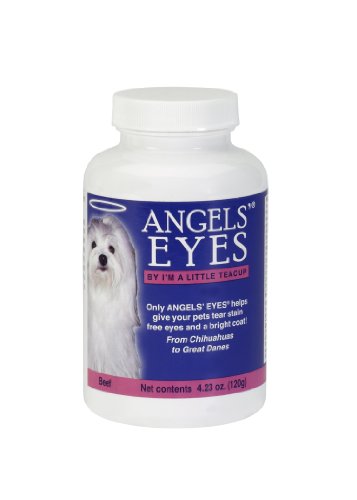 Angels' Eyes Tear-Stain Eliminator for Dogs and Cats, Beef Flavor, 120 Grams Bottle