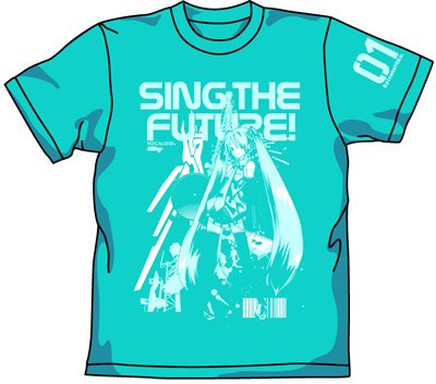 Cover image : 初音ミク 初音ミクグラフィックTシャツ ターコイズブルー:XL
