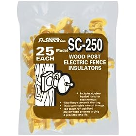 Woodstream Corp. SC-250B Fi-shock Plastic Electric Fence Insulator from Electric Fences