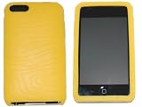 KingCase Apple iPod Touch - 2nd & 3rd Generation * Silicone Case * Swirly Lines (Yellow) 8GB, 16GB, 32GB, 64GB