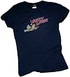 Mighty Retro -- Mighty Mouse Crop Sleeve Fitted Juniors T-Shirt