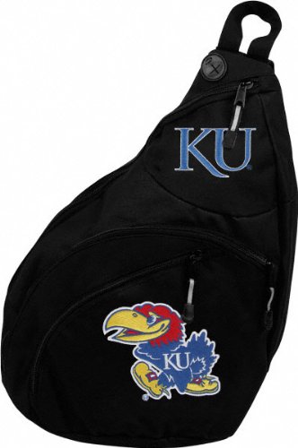 Kansas Jayhawks Black Slingshot Backpack