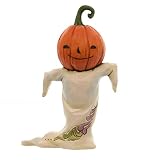 Jim Shore for Enesco Heartwood Creek Mini Ghost with Pumpkin head Figurine, 4"