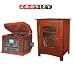 Crosley Songwriter Recordable Turntable + ST-75 Cabinet Stand (Paprika)