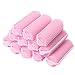 Pengxiaomei 12 Pcs Foam Sponge Hair Rollers, Pink Hair Curlers Bouncy Curls Style Tools Accessories