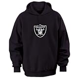 Oakland Raiders Black Tek Patch Hooded Sweatshirt