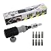 180-Degree Pivot Shaft 2-Way Ratchet Screwdriver with 8 Bits