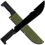16. 5 Inch Serrated Hiking Machete With Pouch