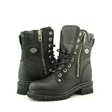 HARLEY DAVIDSON D84354 Dillon Boots Motorcycle Shoes Black Ladies 