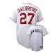 Los Angeles Angels Of Anaheim Jerseys : Majestic Anaheim Angels #27 Vladimir Guerrero White Replica Baseball Jersey