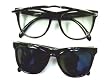 Black Flip Up Wayfarer Style Glasses