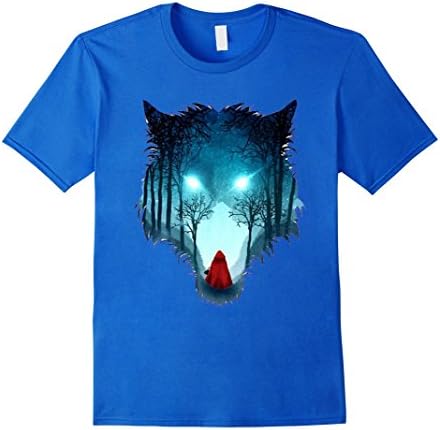 Men's Big Bad Wolf Paw Distressed White Funny Novelty T Shirt Small Royal Blue