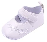 (ビグッド)Bigood 可愛い 赤ちゃん ベビー靴 女の子 PU 子供靴 プリンセス フォーマル フラット ルームシューズ 出産祝い 結婚式 無地 白 12cm