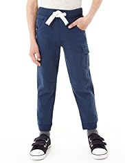 Limited Pure Cotton Cuffed Pocket Joggers with Stay New™