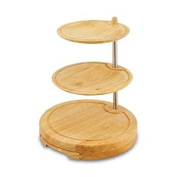 Picnic Time Regalio 11-1/2-Inch Cheese Board/Tool Set