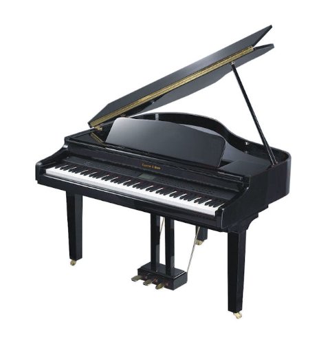 Cameron & Sons CSM-41D 4' 1'' EBHP Baby Grand Digital Piano - Polished Black product image