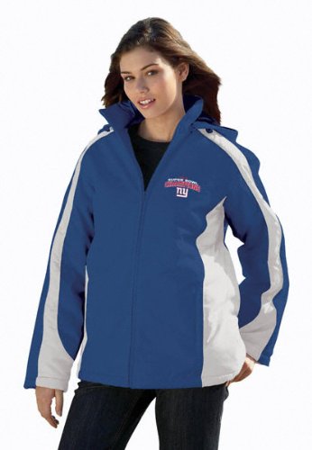 Buy New York Giants Super Bowl XLII Champions Ladies Blue Parka