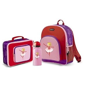 Crocodile Creek Backpack, Lunch Box and Water Bottle Set - Ballerina by