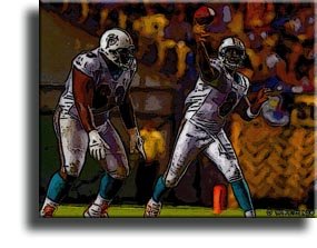 Completely Handpainted American Football Sport Painting, Custom Order FL3271, Oil on Canvas, with Option to Paint Jerry, Brett & Co. from Any Other Favorite Photograph or Picture, Unframed, Size 16