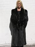 ELEGANT MAHOGANY MINK FUR COAT sz12 #5906