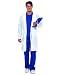 Deluxe MD Doctor Surgeon Costume : Includes Lab Coat, Doctor Scrub Top and Bottom, Surgical Mask and Cap