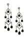 Delightful Chandelier Earrings w/Black & White title=