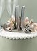 Hortense B. Hewitt Wedding Accessories Metal Scroll Cake Top, Letter W, 5-Inch Tall