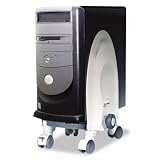 Kantek KTK CS270G DELUXE MOBILE CPU STAND, 12W X 12D X 18H, GRAY