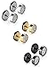 Jstyle Jewelry Stainless Steel Women Stud Earrings for Men Cool Ear Plugs Piercings 18G White Black Yellow