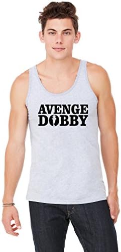 AVENGE DOBBY TANK TOP HARRY POTTER UNISEX TANK (L, Heather Gray)