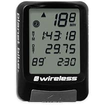 Planet Bike Protege 9.0 Wireless 9-Function Bike Computer with 4-Line Display and Temperature