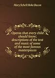 Produkt-Bild: Operas that every child should know; descriptions of the text and music of some of the most famous masterpieces