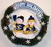 West Virginia Mountaineers 22 Snowman Christmas Wreath - NCAA College Athletics