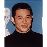 ブロマイド写真★ジェット・リー（リー・リンチェイ）/背景青/模様あり