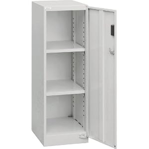 【クリックでお店のこの商品のページへ】セキュリティフロアケース 棚板タイプ ニューグレー AF-ST2-N