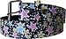Black Multi-Stars Printed Imitation Leather Belt