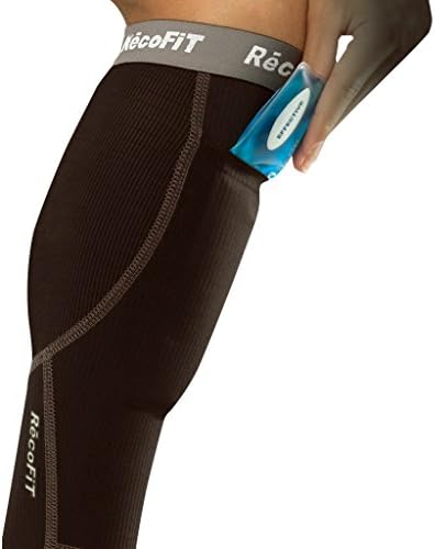 RecoFit Calf Compression Sleeve (Black, Small)