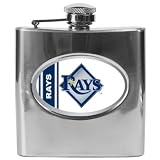 Tampa Bay Rays Stainless Steel Hip Flask