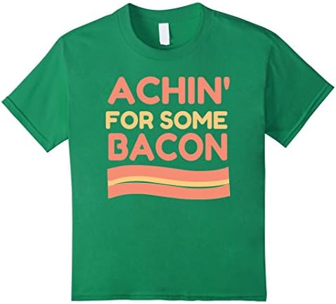 Kids I Love Bacon Strips Funny T-Shirt Gifts Men/Women 12 Kelly Green