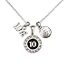 MadSportsStuff Custom Player ID Volleyball Necklace (#10, One Size)