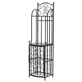 Oenophilia La Cage Au Vin Wine Glass and Bottle Rack - Antique Iron