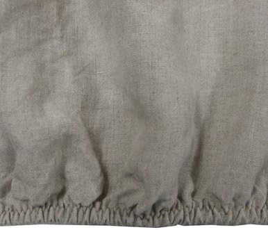 Linoto Belgian Eco Linen 100% Linen Fitted Sheet Natural King