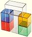 Colored Glass Building Blocks 6 pieces